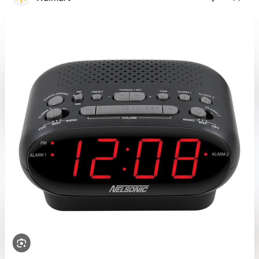 Nelsonic AM/FM Digital Tuning Clock
Radio
